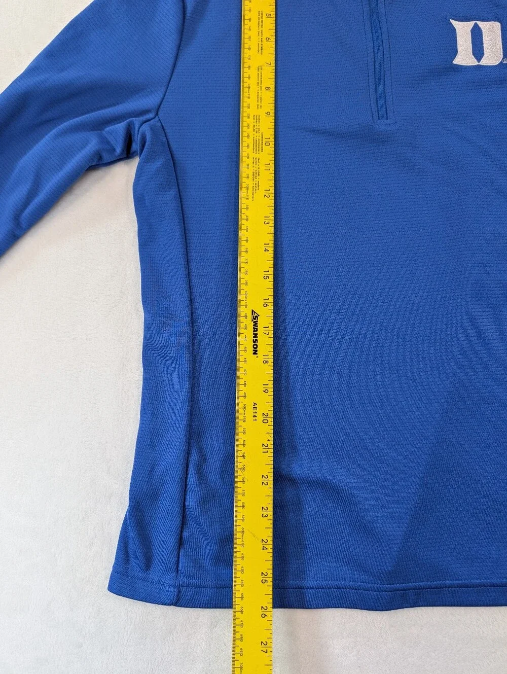 Nike Duke University Blue Quarter Zip Pullover Womens Large Performance Jacket